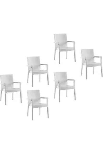 RETRO ART Markiz Rattan Koltuk | 6lı Set Hk-700 ürün görseli 1