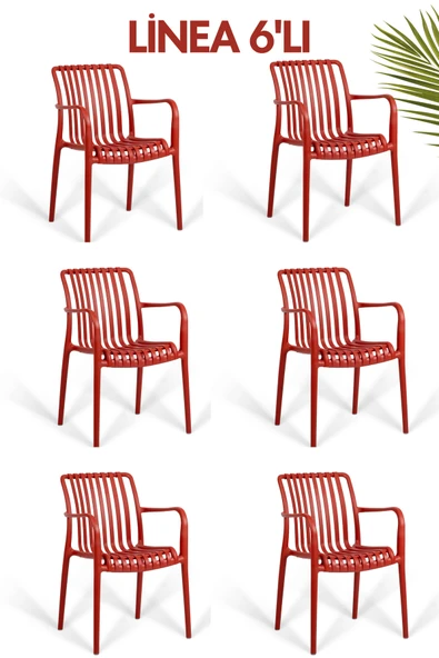 RETRO ART Paris Kafe Bahçe Restoran Sandalyesi 6'lı set ürün görseli 1