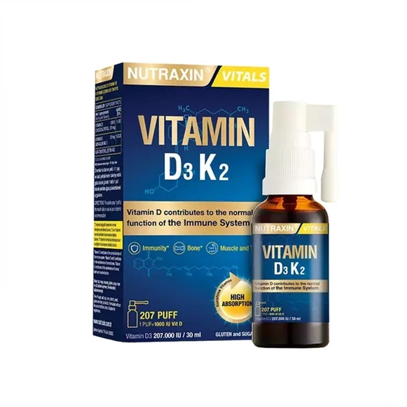 Nutraxin Vitamin D3K2 30 Ml ürün görseli 1
