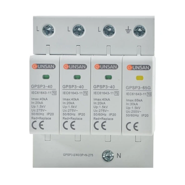 Günsan Valta Parafudr 4 Kutup 3P+N  275 V ürün görseli 1