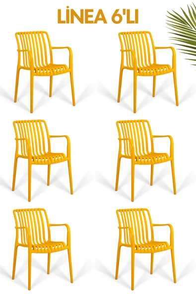 RETRO ART Paris Kafe Bahçe Restoran Sandalyesi 6'lı set ürün görseli 1