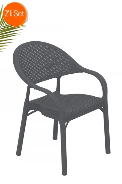 RETRO ART Holiday Bambu Sandalye 2’li Set ürün görseli 1