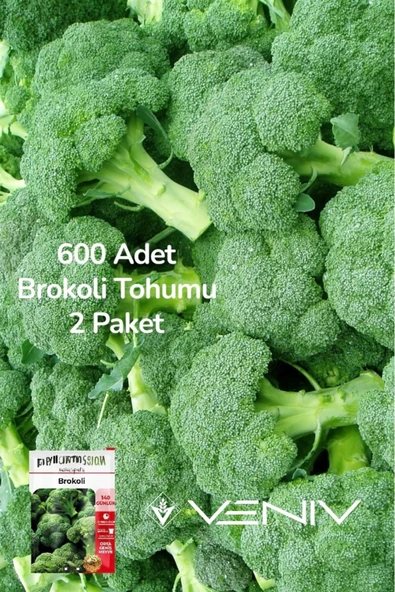 600 Adet Brokoli Tohumu 2 Paket ürün görseli 1