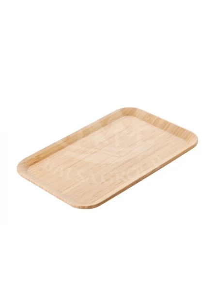 Balsa BLS BMB76 Kahverengi Dikdörtgen Bambu Servis Tepsisi 28x17x1,7 cm ürün görseli 1