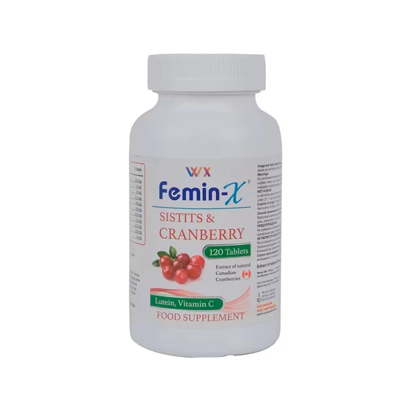 Femin-x Sistits Cranberry 120 Tablet ürün görseli 1