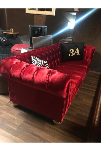 3A Mobilya Elite Chesterfield Koltuk - Resim 3