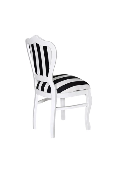3A Mobilya Dark Line Oymalı Sandalye - Resim 3