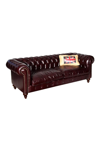 3A Mobilya Class Dark Brown Chesterfield - Resim 2