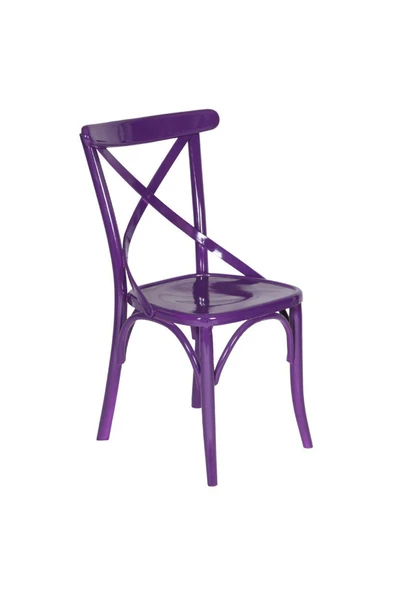 3A Mobilya Purple Kuşaklı Sandalye 42X42X89 cm ürün görseli 1