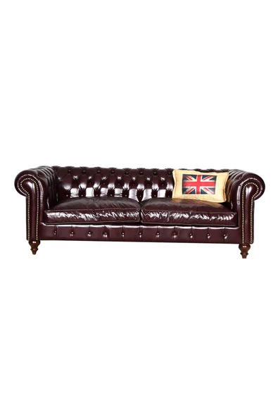 3A Mobilya Class Dark Brown Chesterfield - Resim 3