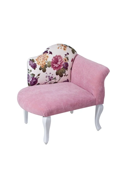 3A Mobilya Pembe Josephine Sol Kol Berjer 80x76x56 cm ürün görseli 1