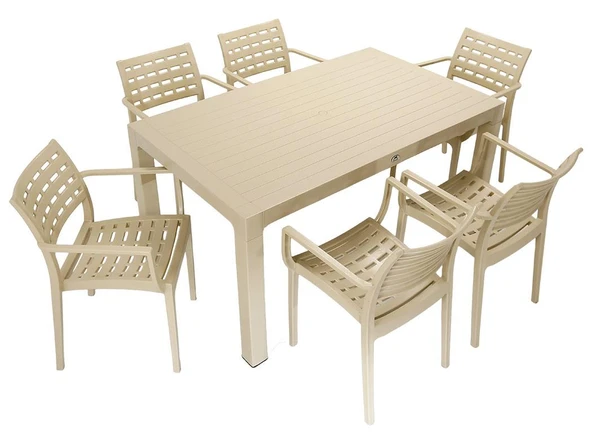 Norino Mandella Wood 90x150 Cafe Koltuk Masa Takımı ÇÖLBEJİ ürün görseli 1