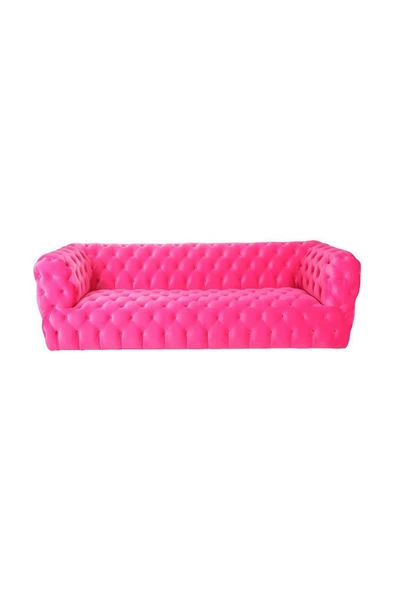 3A Mobilya Pink Baxter Chesterfield 230X90X80 CM ürün görseli 1