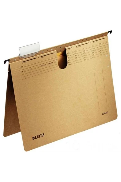 Leitz Alpha Askılı Dosya Telli 10'Lu Kraft ürün görseli 1