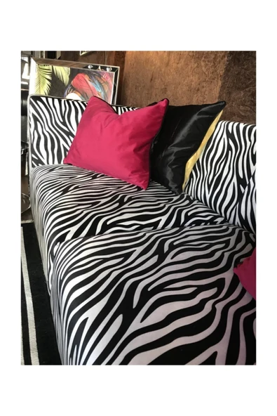 3A Mobilya Black Zebra Kanepe - Resim 2