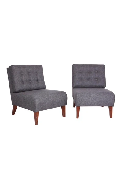 3A Mobilya Antrasit Gri Keten Berjer 2.'Lİ 70X70X85 Cm ürün görseli 1