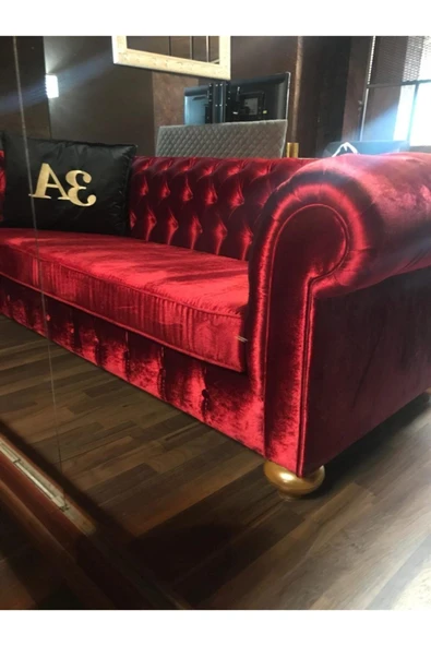 3A Mobilya Elite Chesterfield Koltuk - Resim 2