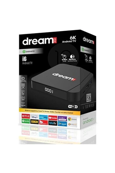 Dreamstar i6 6K Android Tv Box 4gb Ram 64GB Hafıza Android 12 ürün görseli 1