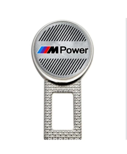 BMW M POWER METAL KEMER GÖRSELİ 2 ADET ÇİFT YÖNLÜDÜR LOGOSU ürün görseli 1