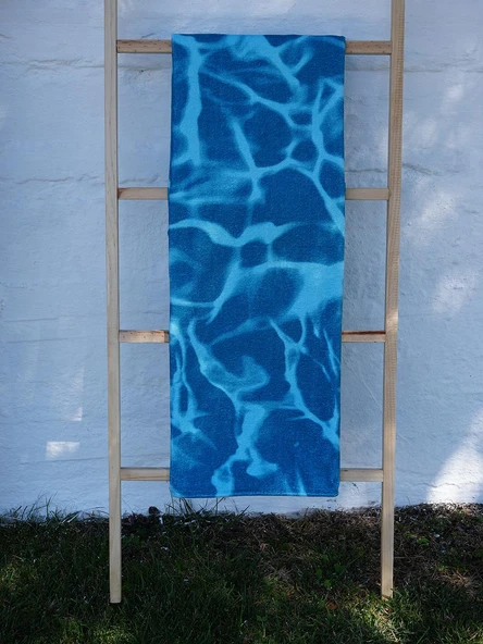 Kadife 100x180 cm Desenli Modern Plaj Havlusu Baveno ürün görseli 1