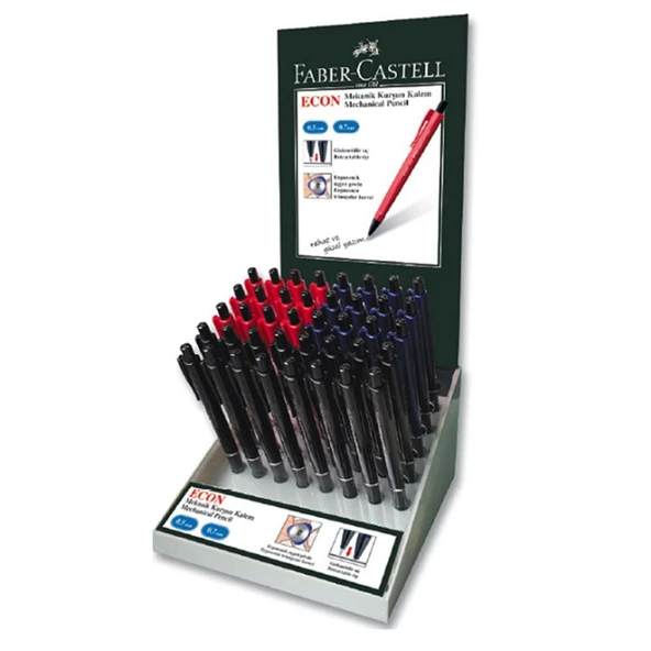 Faber-Castell Versatil Kalem Econ Koyu Renkler 100 Lü Karışık (100 Lü Paket) ürün görseli 1