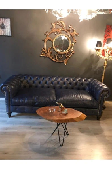 3A Mobilya Hakiki Deri Klas Chesterfield ürün görseli 1