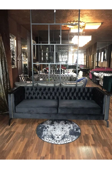 3A Mobilya 3A MOBİLYA BLACK LYON KANEPE BERJER - Resim 4