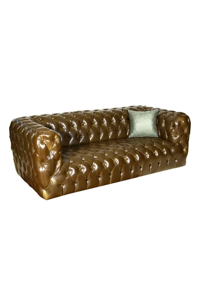 3A Mobilya Brown Baxter Chesterfield - Resim 3