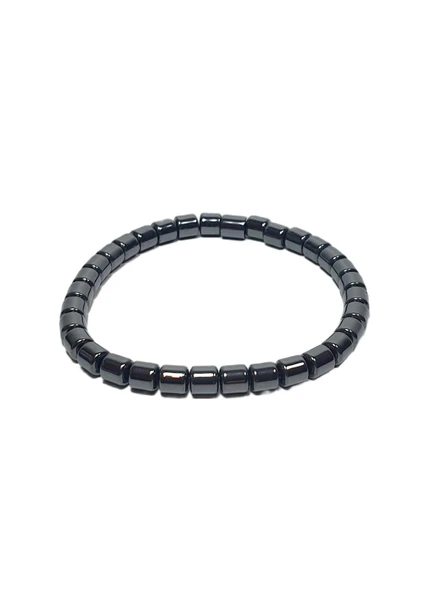 JTSS26BLK1739 HEMATİT DOĞALTAŞ GARANTİLİ JANTİ BİLEKLİK ürün görseli 1