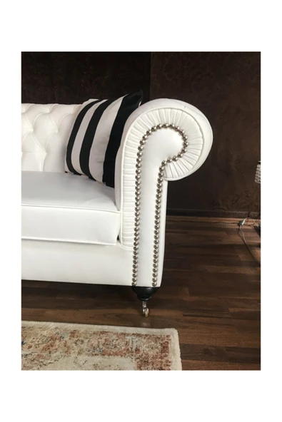 3A Mobilya White Angel Chesterfield - Resim 3