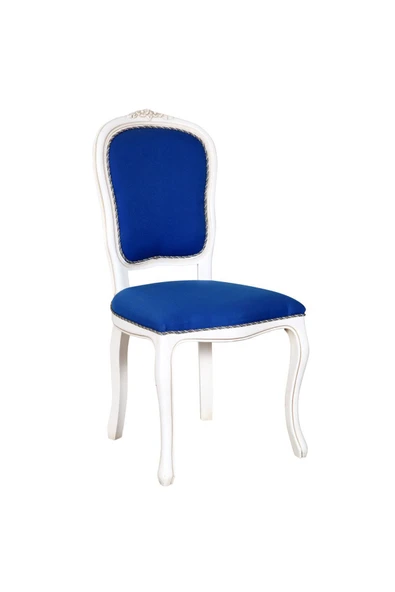 3A Mobilya White Blue Sandalye 48x43x100 cm - Resim 2