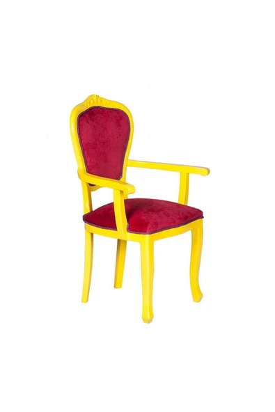 3A Mobilya Taçsız Kral Oymalı Sandalye 63X45X97 cm ürün görseli 1