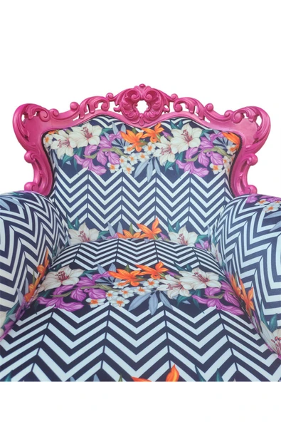 3A Mobilya 3A MOBİLYA FLOWERS RETRO BERJER - Resim 3