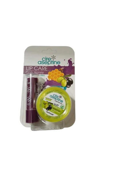 CİRE ASEPTİNE Dudak bakım kremi LİP CARE DARK HONEY& 30ML KREM Z.YAĞI ürün görseli 1