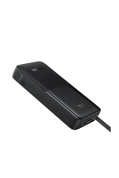 Baseus Bipow 20.000 mAh 20W Digital Displa Cluster Taşınabilir Şarj Cihazı Siyah ürün görseli 1