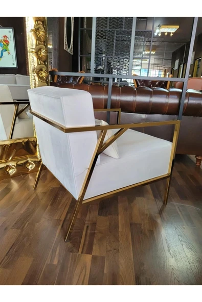 3A Mobilya 3A MOBİLYA GOLD SWAN BERJER - Resim 7