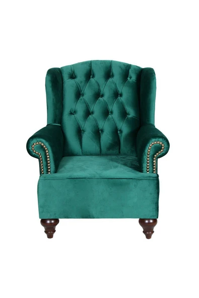 3A Mobilya Green Silk Berjer 100x83x77 cm - Resim 2