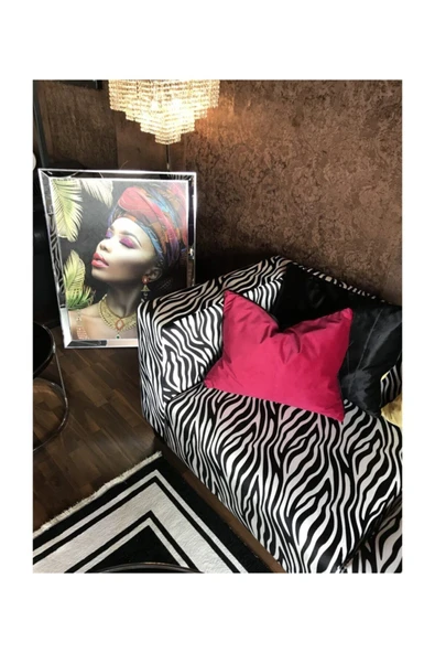 3A Mobilya Black Zebra Kanepe - Resim 6
