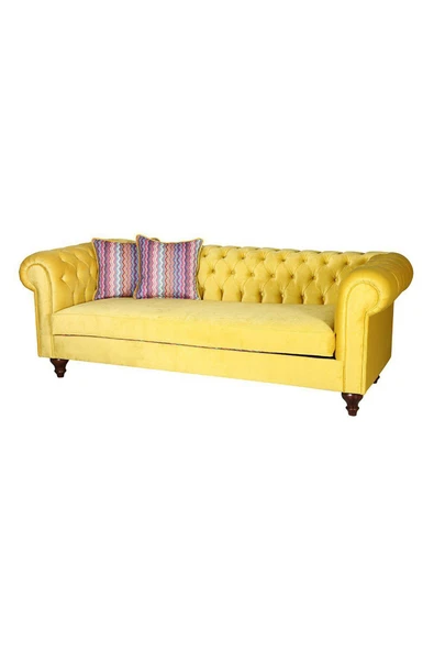 3A Mobilya Limon Küfü Chesterfield 230X90X80 CM ürün görseli 1