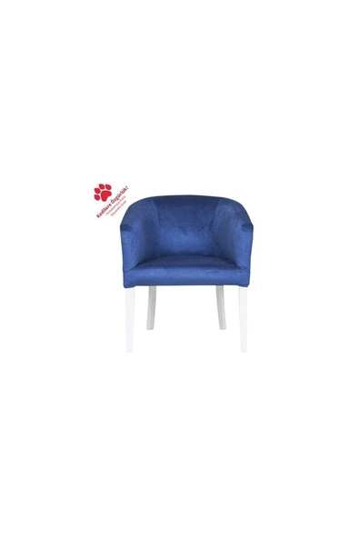3A Mobilya Blue Deep Oval Berjer 70x69x68 CM ürün görseli 1