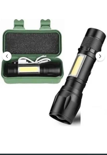 CT-8024 POLİCE CEP LED USB ŞARJLI 3 FONKSİYONLU EL FENERİ 5 ADET ürün görseli 1
