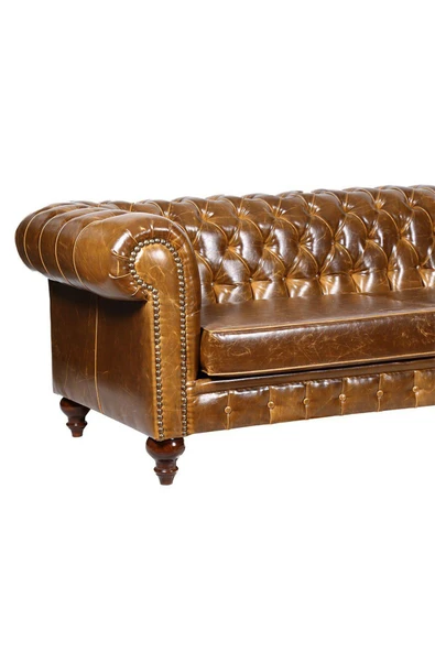 3A Mobilya Stratfornd Pullap Chesterfield 230X90X80 CM - Resim 3