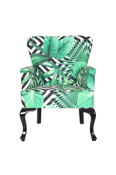 3A Mobilya Green Kapitone Midi Berjer 90X70X60 CM ürün görseli 1