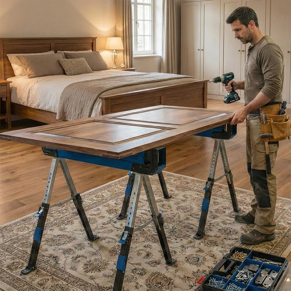 Scheppach MWB600 2 Parçalı Testere Sehpası Seti - 5907109852 - Resim 3