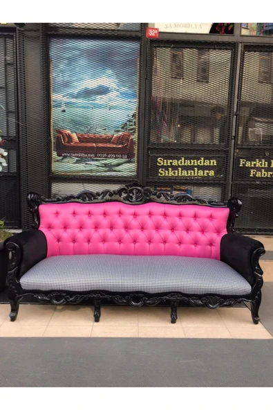 3A Mobilya Black & Pink Kanepe ürün görseli 1