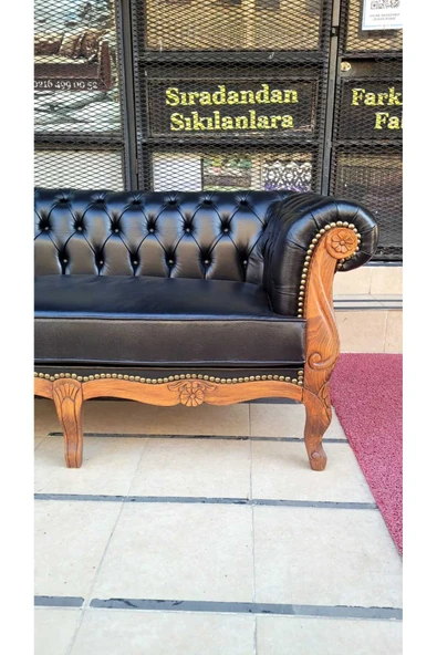 3A Mobilya 3A MOBİLYA HAKİKİ DERİ LANCHESTER KANEPE - Resim 5