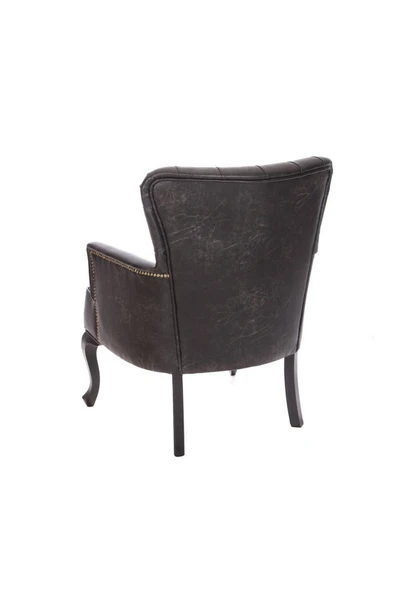 3A Mobilya Antik Deri Midi Berjer 90X70X60 CM - Resim 3