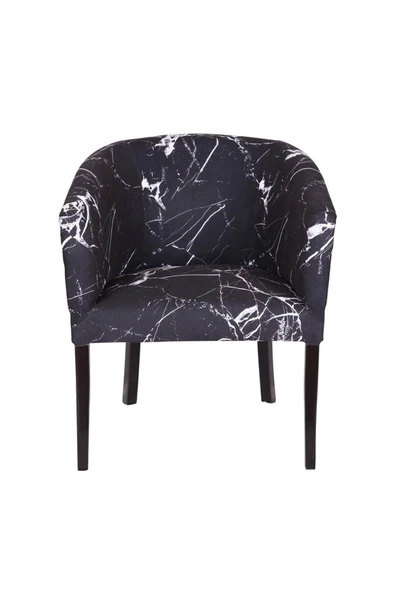 3A Mobilya Mermer Oval Berjer 70X70X77 cm ürün görseli 1