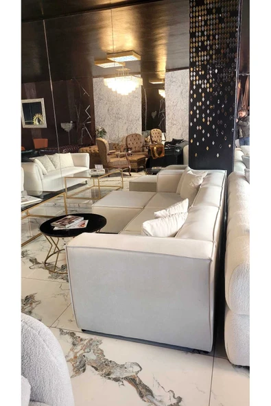 3A Mobilya 3A MOBİLYA WHİTE SWAN L KANEPE - Resim 2