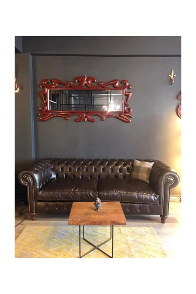 3A Mobilya Hakiki Deri Swensea Chesterfield - Resim 4